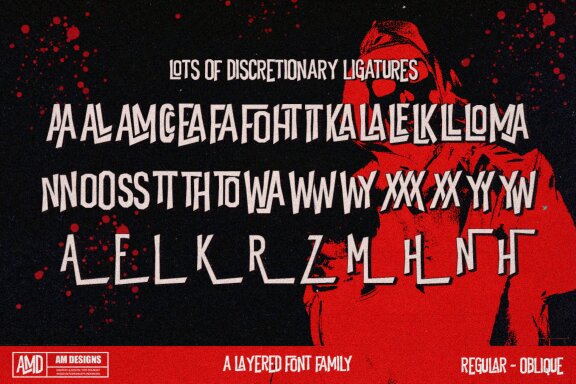 Witches Skeletons - A Layered Font Family 