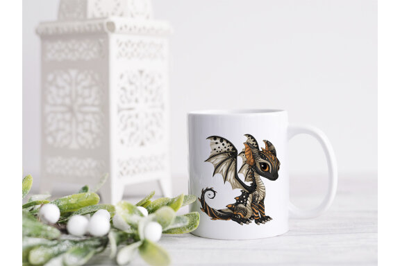 Tribal Dragon PNG Bundle
