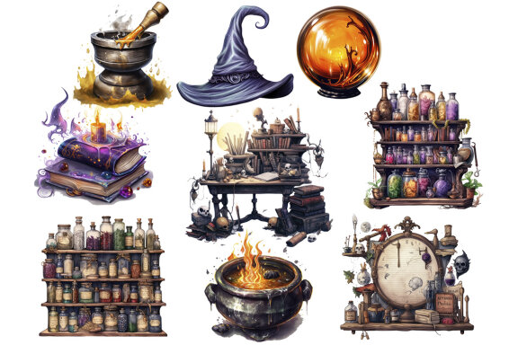 Witchcraft Stuff PNG Bundle