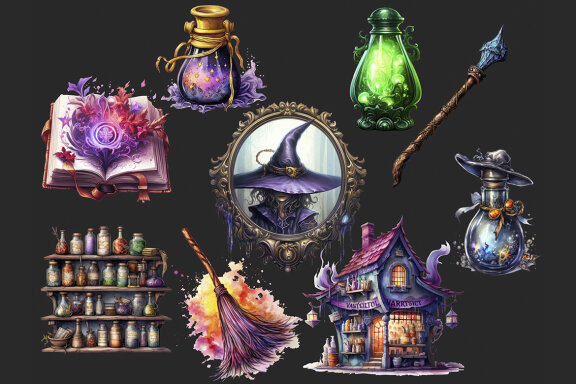 Witchcraft Stuff PNG Bundle