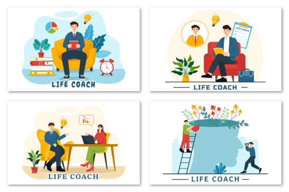 12 Life Coach Illustration