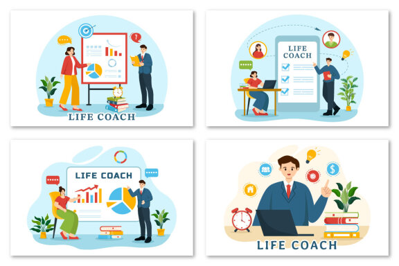 12 Life Coach Illustration