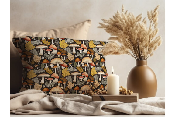 Mushroom Forest Seamless Patterns Bundle