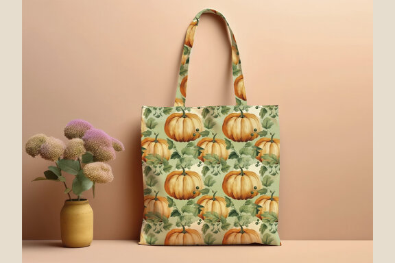 Watercolor Pumpkins Seamless Patterns Bundle