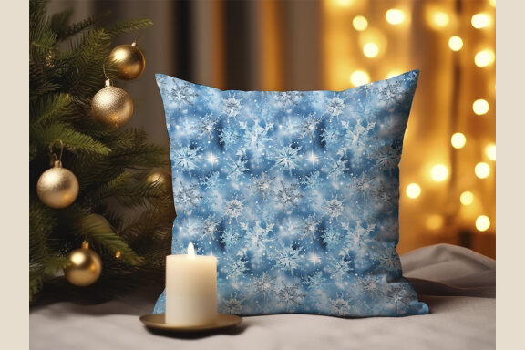Snowflakes Seamless Patterns Bundle