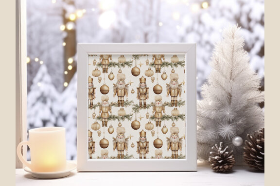 Neutral Christmas Seamless Patterns Bundle