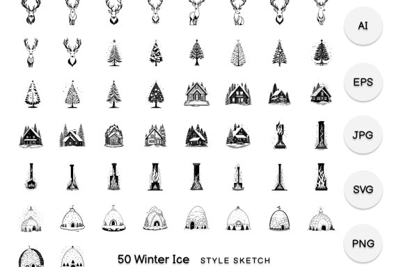 Winter Ice Element Draw Black