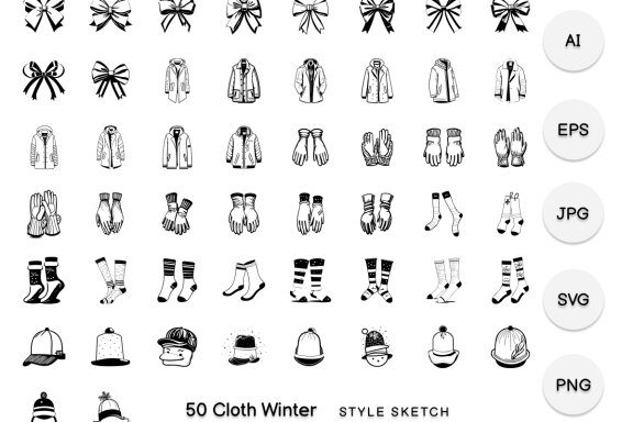 Cloth Winter Element Draw Black