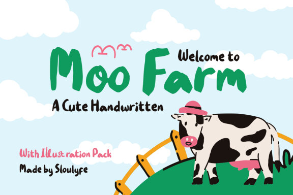 Moo Farm With Illustration Pack