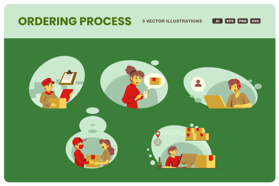 Ordering Process Illustration