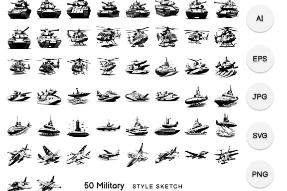 Military Element Draw Black