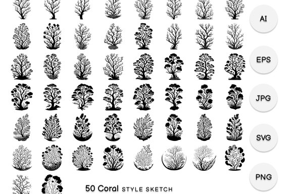 Coral Element Draw Black