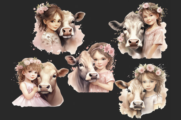 Little Cowgirl PNG Bundle