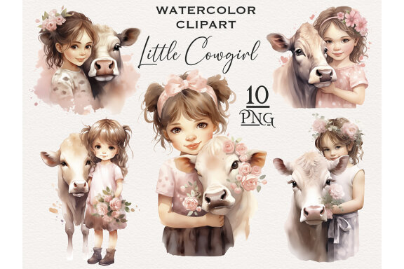 Little Cowgirl PNG Bundle