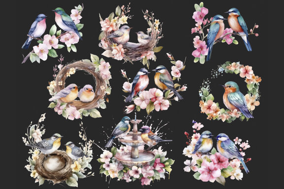 Little Birds PNG Bundle