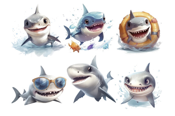Baby Shark PNG Bundle