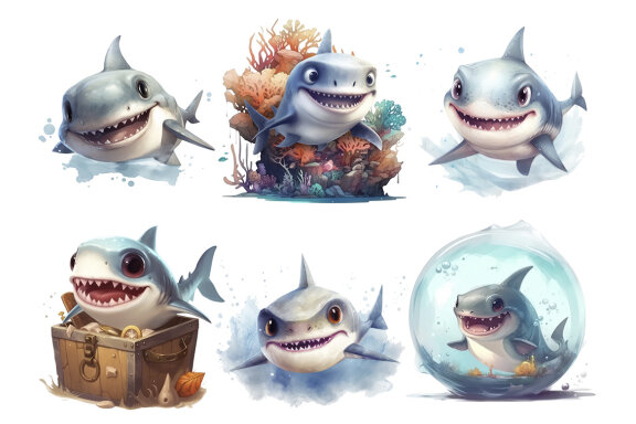 Baby Shark PNG Bundle