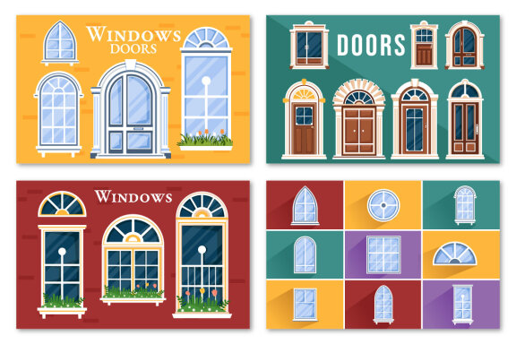 10 Doors and Windows illustration