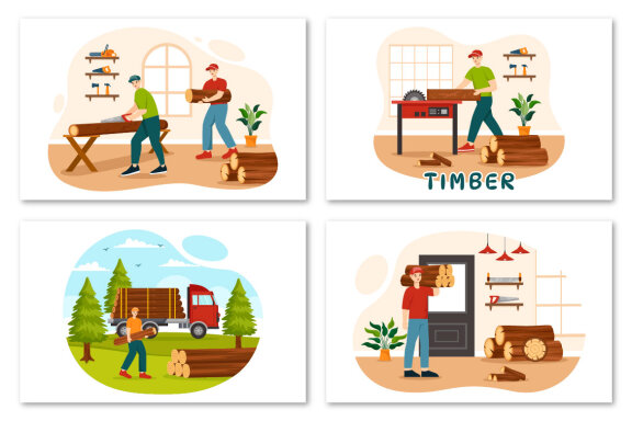 12 Timber Illustration