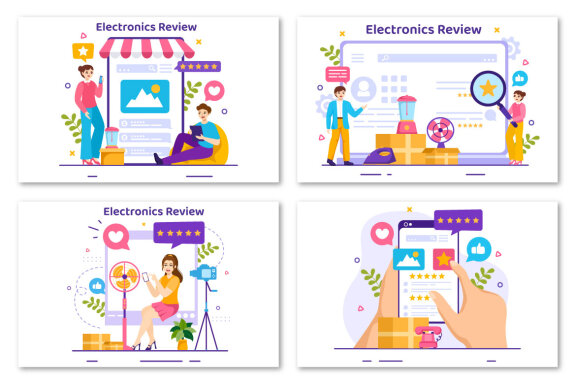 12 Electronics Review Illustration