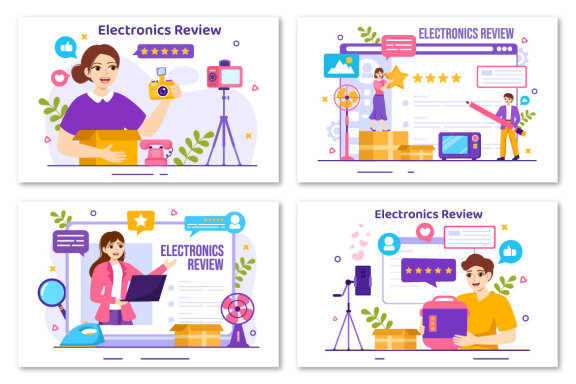 12 Electronics Review Illustration