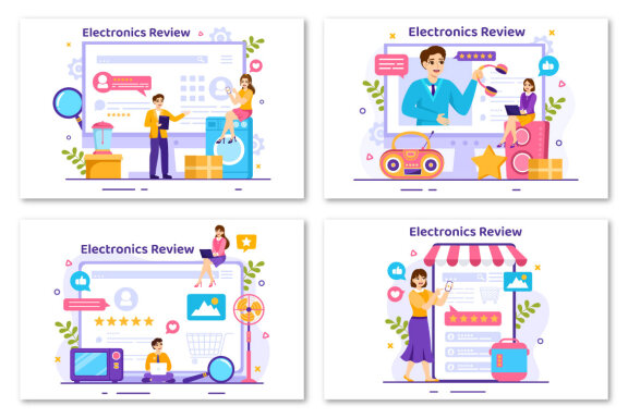 12 Electronics Review Illustration