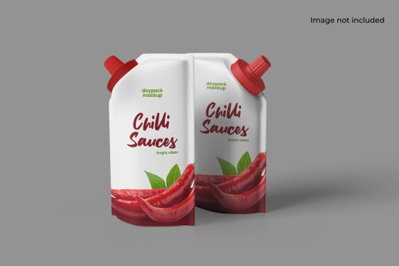 Stand Up Spouted Pouch Packaging Mockup