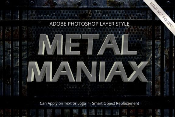 3D Realistic Text Effect METAL Style