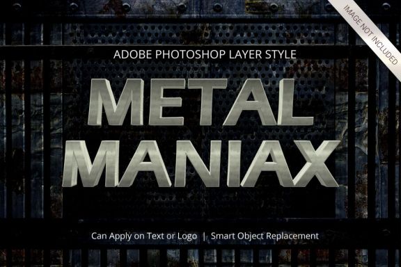 3D Realistic Text Effect METAL Style