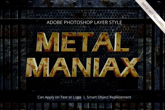 3D Realistic Text Effect METAL Style