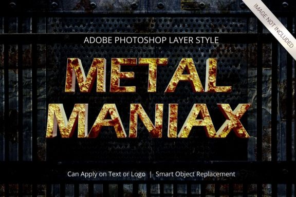 3D Realistic Text Effect METAL Style