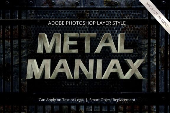 3D Realistic Text Effect METAL Style