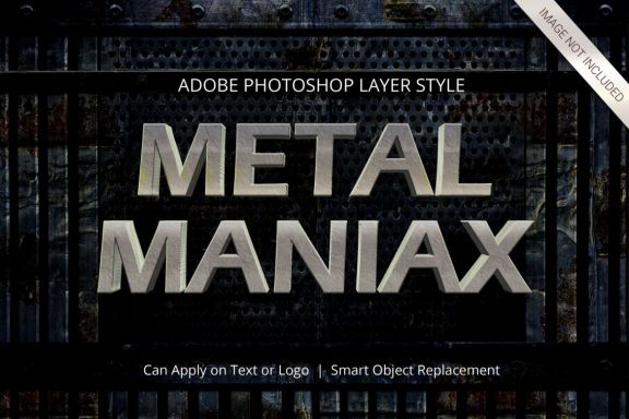 3D Realistic Text Effect METAL Style