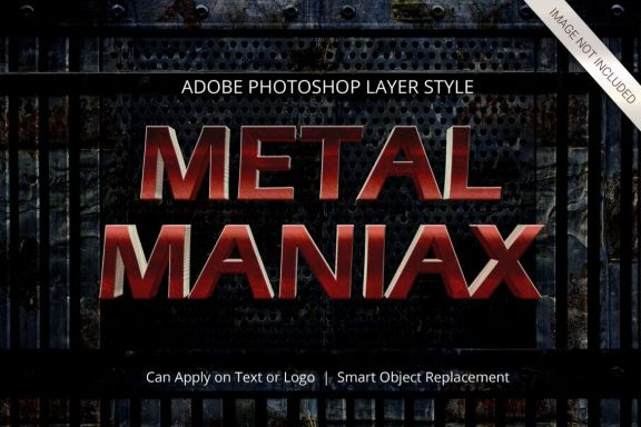 3D Realistic Text Effect METAL Style