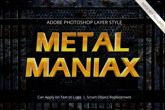 3D Realistic Text Effect METAL Style