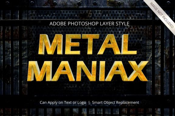 3D Realistic Text Effect METAL Style