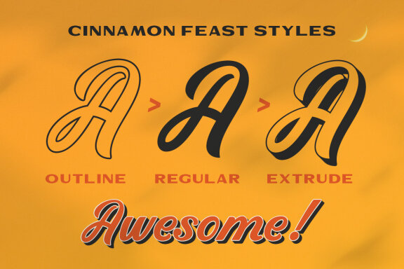 Cinnamon Feast - Display Font
