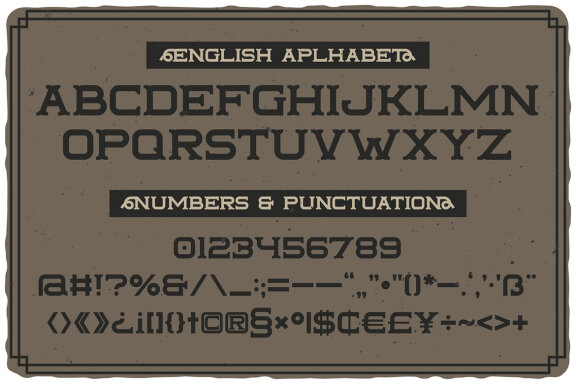 Tailface Vintage Layered Font
