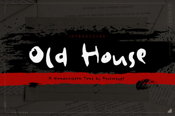 Old House - Rustic Handwritten Font