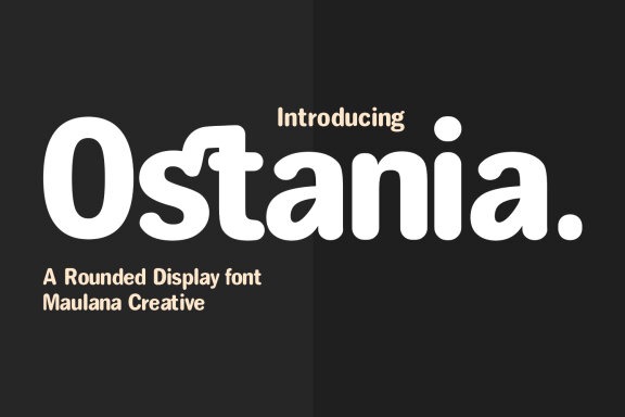 Ostania Rounded Display Font