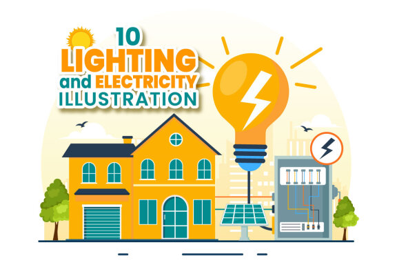 10 Lighting and Electricity Energy Illustration