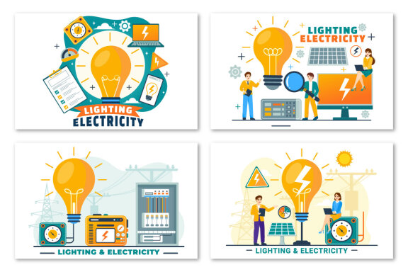 10 Lighting and Electricity Energy Illustration