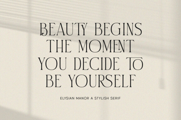  Elysian Manor - Stylish Serif