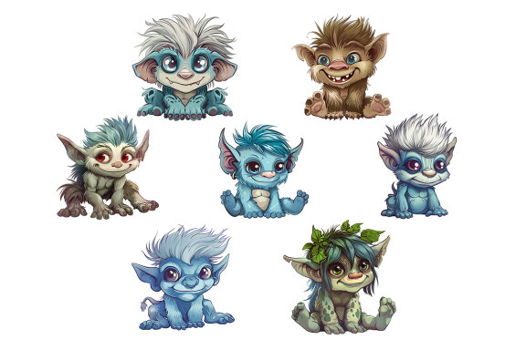 Funny Trolls PNG Bundle