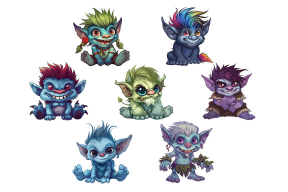 Funny Trolls PNG Bundle