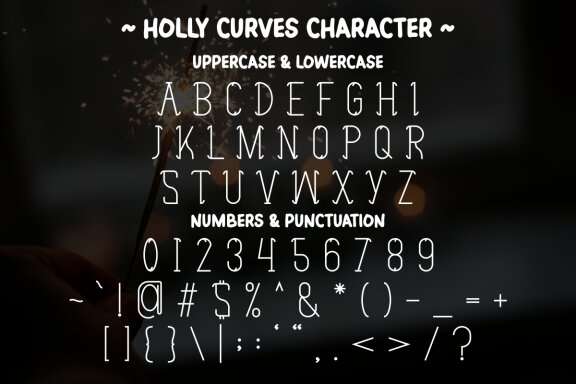 Holly Curves - Christmas Display Font