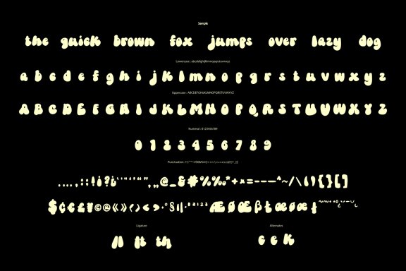 Back Bose - Groovy Font