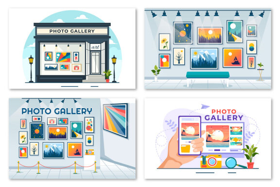 10 Photo Gallery Illustration