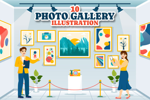 10 Photo Gallery Illustration