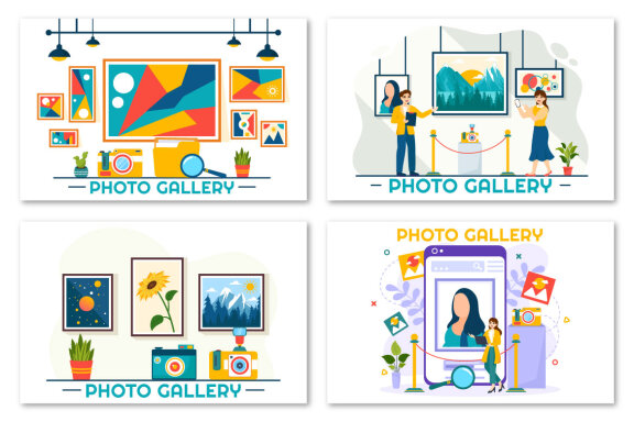 10 Photo Gallery Illustration